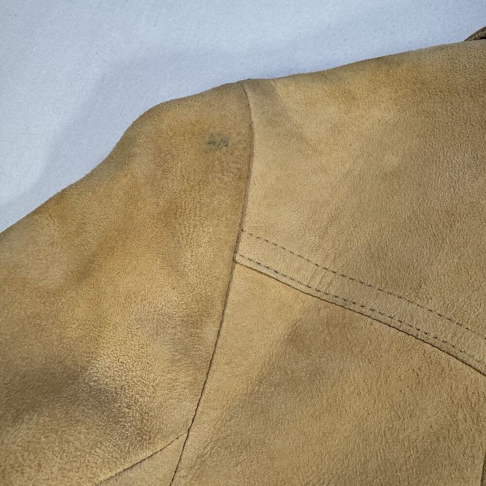 1970s Vintage New England Sportswear Co Suede Jacket Women’s 10 USA Tan - Picture 12 of 14